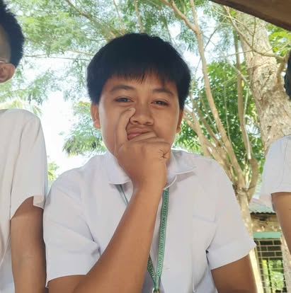 Thinking while looking at the camera